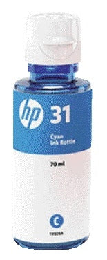 HP 31 Blauw Navulinkt 1VU26AE voor HP Printers