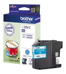 Brother LC-22UC Blauwe Inktcartridge voor Hoge Capaciteit