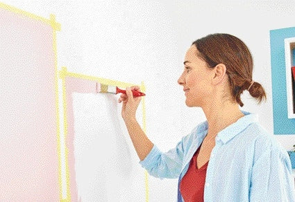 Tesa Economy Afplaktape 50mmx50m Geel, universeel - 2