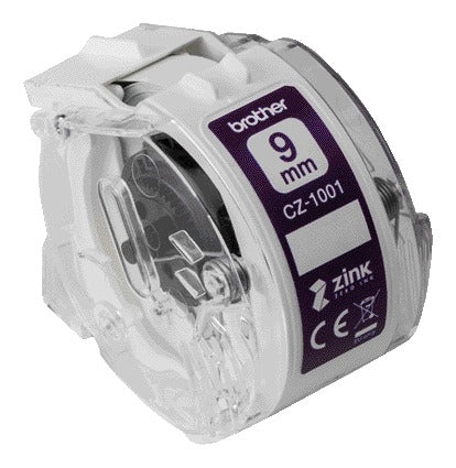 Brother CZ-1001 Kleurlabel Rol, 9mm x 5m, ZINK Technologie - 2