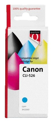Inktcartridge Quantore Canon CLI-526 blauw