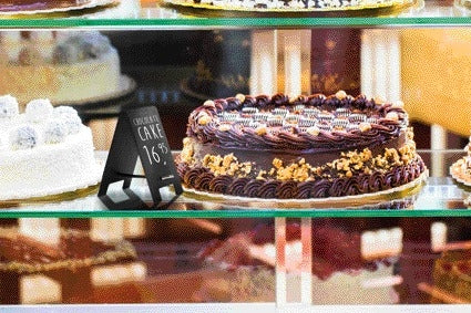 Securit Mini Tafelstandaard Set van 5 zwart krijtbordjes - 5