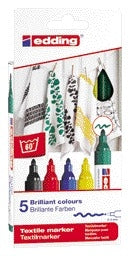 edding 4500 Textiel Viltstift rond 2-3mm, Assorti kleuren