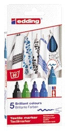 Edding 4500 Textielstift rond 2-3mm, koel assoriment