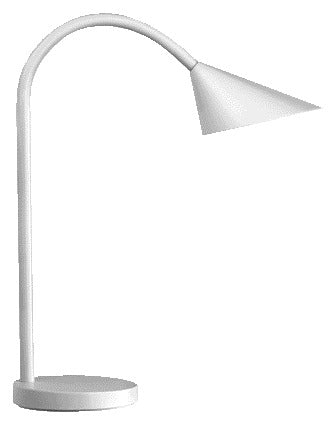 Bureaulamp UNILUX Sol LED wit met flexibele arm