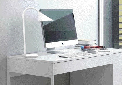 Bureaulamp UNILUX Sol LED wit met flexibele arm - 5