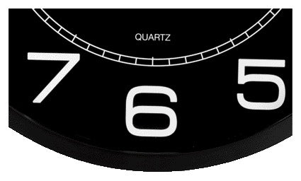 Wandklok UNILUX Mega, diameter 57,5cm zwart - 2