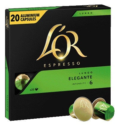 L'Or Espresso Lungo Elegante Koffiecapsules 20 Stuks