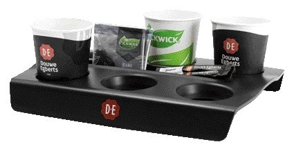 Bekerplateau Douwe Egberts voor 6 bekers zwart - 2