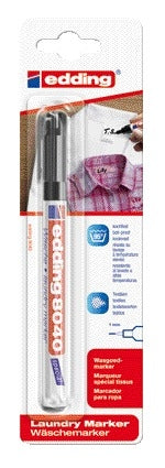 Edding 8040 Wasgoed Marker zwart 1mm