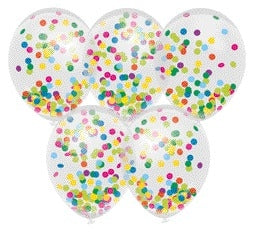 Confetti Ballonnen, set van 10 stuks, 30 cm