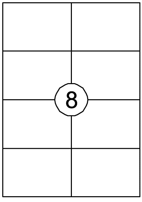 Quantore Zelfklevende A4 Etiketten 105x74 mm, 800 stuks