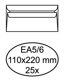 Quantore Bank Envelop C5/6 110x220mm 80g/m² FSC