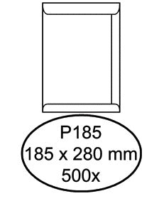 Envelop Quantore akte P185 185x280 mm 100 g/m² wit