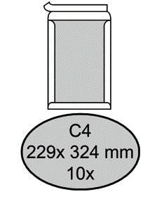 Quantore Bordrug Envelop C4 229x324mm 120g/m² Zelfklevend