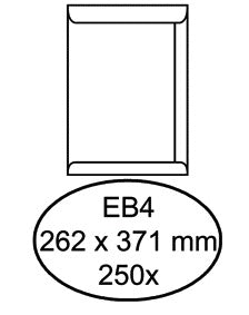 Envelop Quantore akte EB4 262x371mm 120g wit