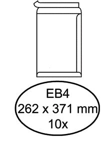 Envelop Hermes Akte EB4 262x371mm Wit FSC-gecertificeerd