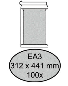 Envelop Quantore bordrug Ea3 312x441mm 120g met zelfklevende sluiting