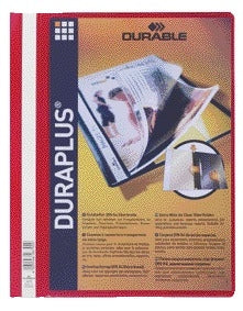 Durable Offertemap DuraPlus A4 Rood met Insteektas