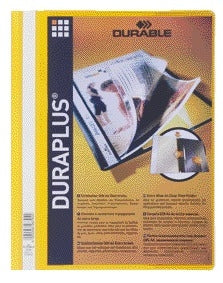 Durable Duraplus Gele A4 offertemap met personaliseerbaar voorblad