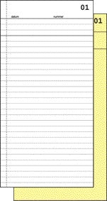 Commissieboek Expres SI-30020 210x105mm 50 Vel met Carbon