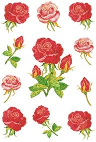 HERMA Rozen stickers voor decoratie en cadeaus