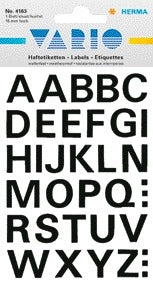 HERMA 4163 15mm letters A-Z zwart