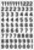 HERMA 4159 Getalstickers 10mm, zwart, 0-9