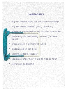 JalemaClipex Bundelmechaniek Djois voor Permanente Bewaring 100 stuks