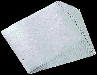 Ordner alfabet Quantore 2-rings PP 18x23cm grijs - 2