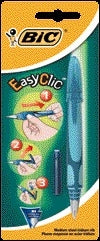 Vulpen Bic EasyClic met navul Clic-systeem en rubber grip
