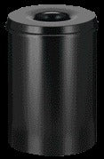 Papierbak + Vlamdover Vepabins 30 Liter Zwart, Brandveilig - 3