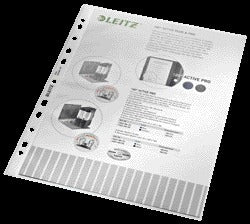 Leitz Premium PP Showtas A4 met 11 Gaten en Uitsnede