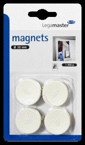 Witte Legamaster Magneet 30mm, 850gr, voor whiteboards