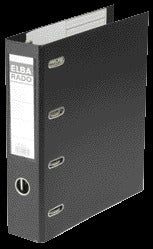 Elba Rado PVC A4 Ordner 75mm met Twee Hefboommechanieken Zwart