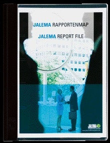 Jalema Rapportenmap Strip met Dekplaatje Zwart