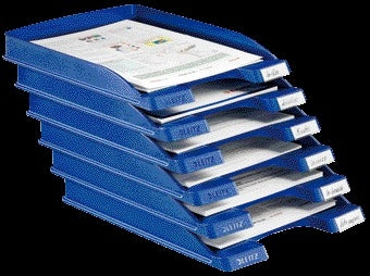 Leitz Plus Slim A4 Brievenbak Blauw