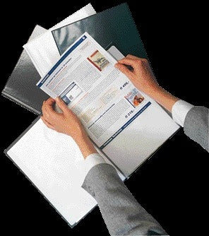 SHOWMAP Rillstabel A4 transparant met 10 insteektassen - 2