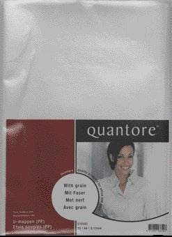 U-map Quantore A4 PP 0.12 mm, 3-zijdig gesloten, mat transparant - 2