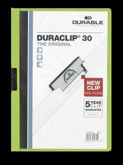 Klemmap Durable 2200 A4 3mm Groen