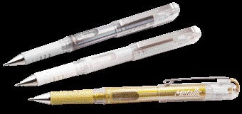 Pentel K230M Metallic Gelroller, 0,4 mm, zilver - 2