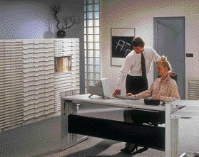 Stapelcassette Djois met voetstuk en bovenplaat, lichtgrijs - 2