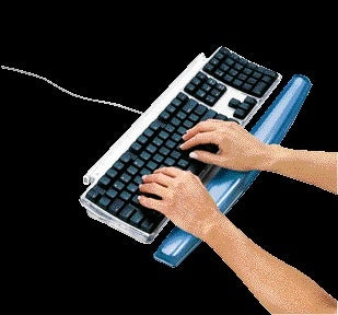 POLS+TOETSENBORDSTEUN Fellowes Gel Blauw - Ergonomisch en Reinigbaar