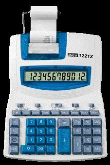 Ibico 1221X Desktop Rekenmachine met 12-Cijferig LCD en Printer - 2