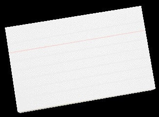 Qbasic Indexkaart 90x55mm, gelijnd, 210gr, per 100