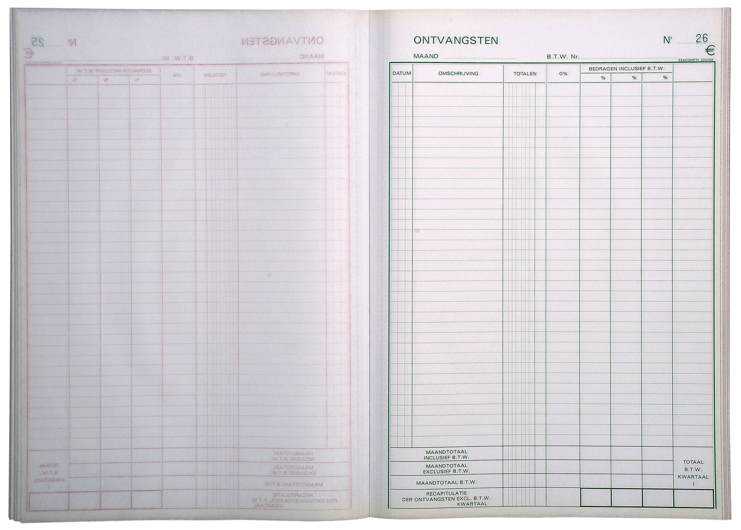Kasboek Exacompta Manifold met Dupli 50 Bladen - 2