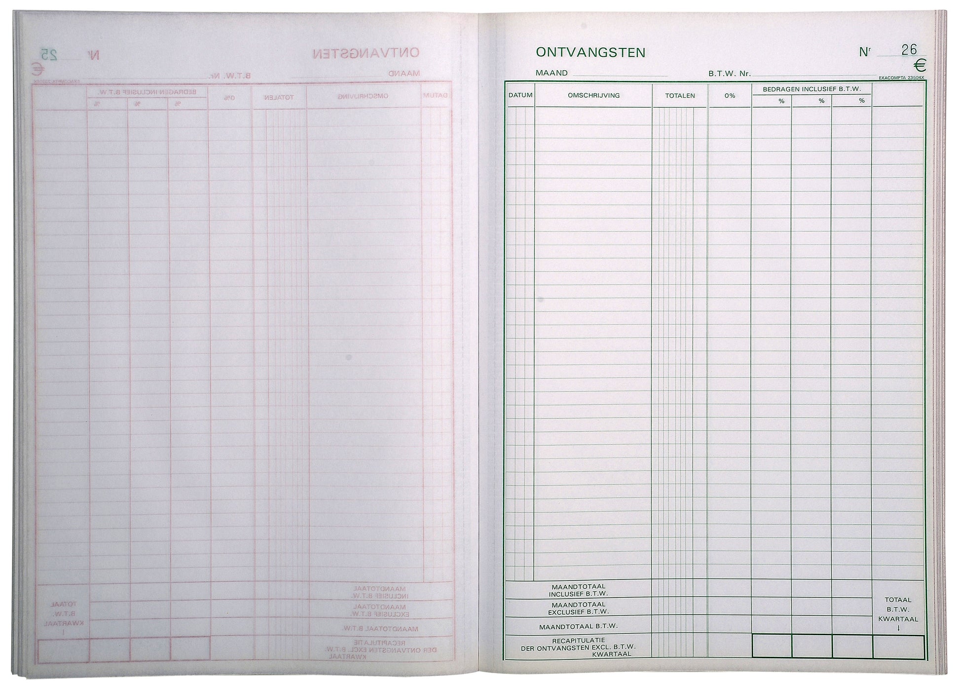 Kasboek Exacompta Manifold met Dupli 50 Bladen - 2