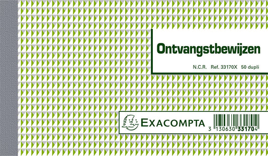 Ontvangstbewijs Duplicaat 10,5x18cm met 50 Bladen