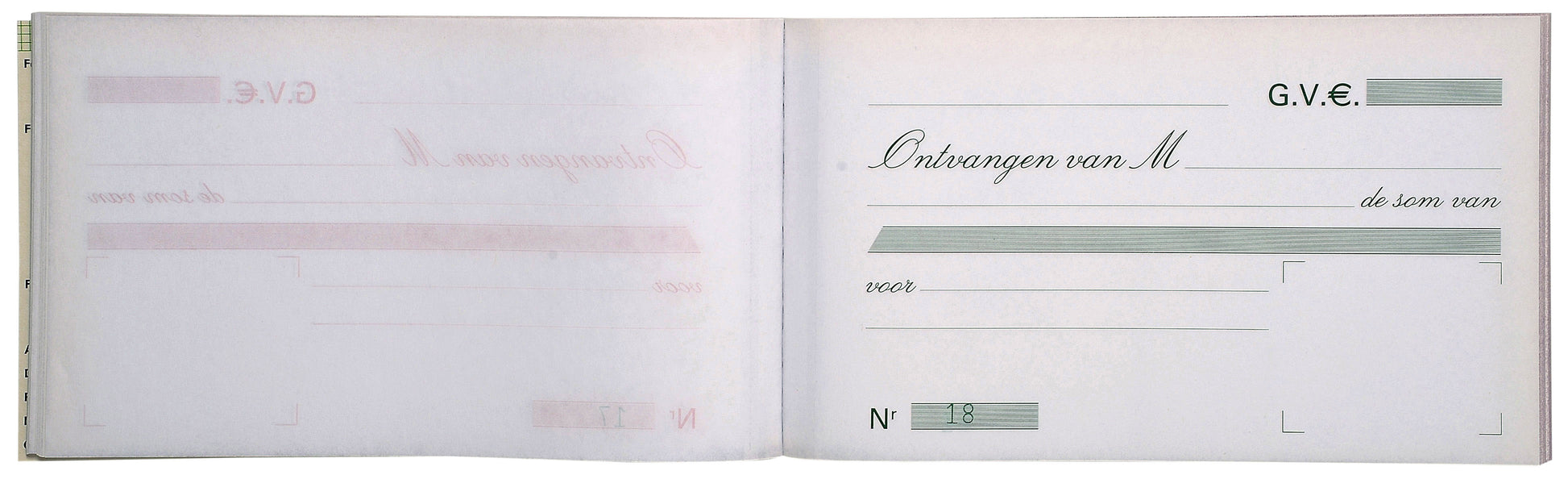 Ontvangstbewijs Duplicaat 10,5x18cm met 50 Bladen - 2