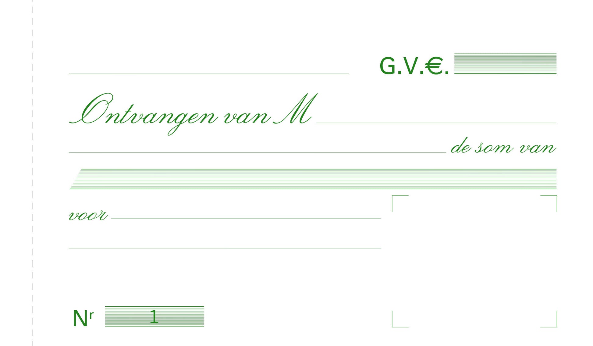 Ontvangstbewijs Duplicaat 10,5x18cm met 50 Bladen - 3